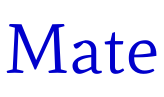 Mate 字体