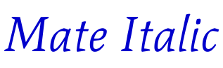 Mate Italic 字体