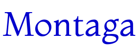 Montaga 字体