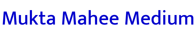 Mukta Mahee Medium 字体