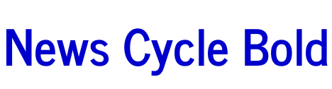 News Cycle Bold 字体