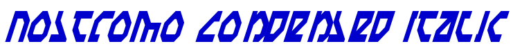 Nostromo Condensed Italic 字体