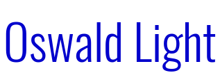 Oswald Light 字体