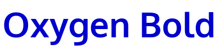 Oxygen Bold 字体