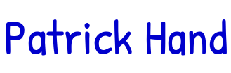 Patrick Hand 字体