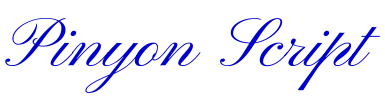 Pinyon Script 字体