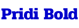 Pridi Bold 字体