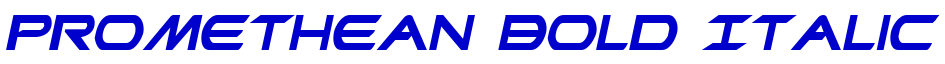 Promethean Bold Italic 字体