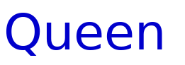 Queen & Country Expanded Italic 字体