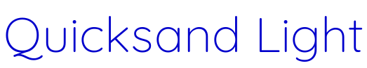 Quicksand Light 字体