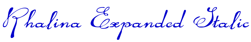 Rhalina Expanded Italic 字体