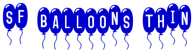 SF Balloons Thin 字体