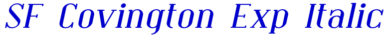 SF Covington Exp Italic 字体