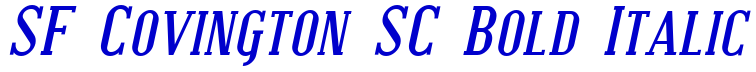 SF Covington SC Bold Italic 字体