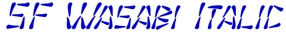 SF Wasabi Italic 字体