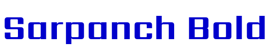 Sarpanch Bold 字体