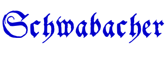Schwabacher 字体
