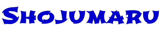 Shojumaru 字体