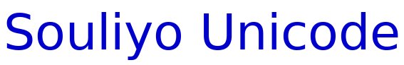 Souliyo Unicode 字体