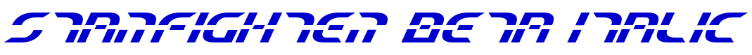 Starfighter Beta Italic 字体