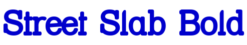 Street Slab Bold 字体