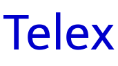 Telex 字体
