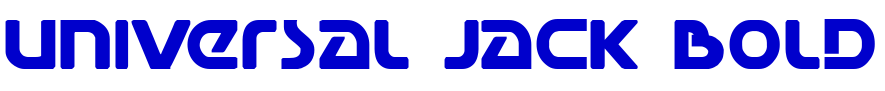 Universal Jack Bold 字体