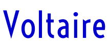 Voltaire 字体