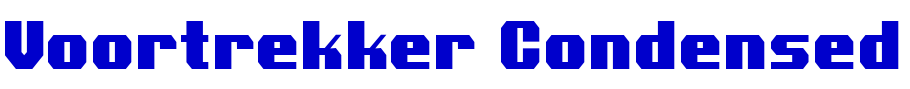 Voortrekker Condensed 字体