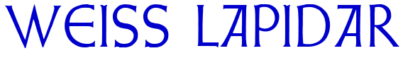Weiss Lapidar 字体