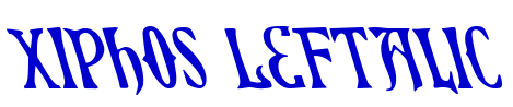 Xiphos Leftalic 字体