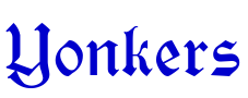 Yonkers 字体