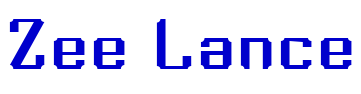 Zee Lance 字体