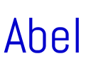 Abel 字体