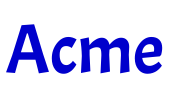 Acme 字体