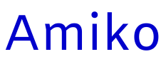 Amiko 字体