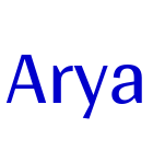 Arya 字体