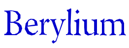 Berylium 字体