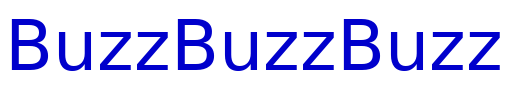 BuzzBuzzBuzz 字体