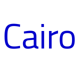 Cairo 字体