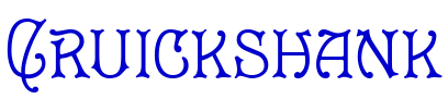 Cruickshank 字体