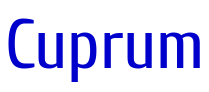 Cuprum 字体