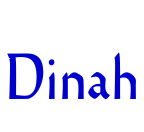 Dinah 字体