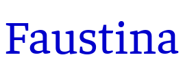 Faustina 字体