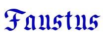 Faustus 字体