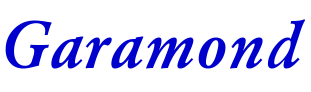Garamond 字体