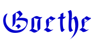 Goethe 字体
