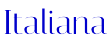 Italiana 字体