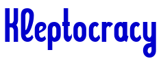 Kleptocracy 字体