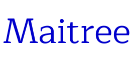 Maitree 字体